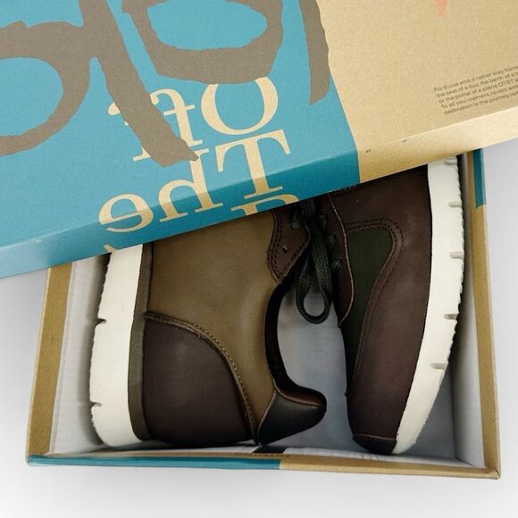 OTBT Men’s Leather Armada Sneakers in Coffee Bean NIB - size 10 - Picture 7 of 9